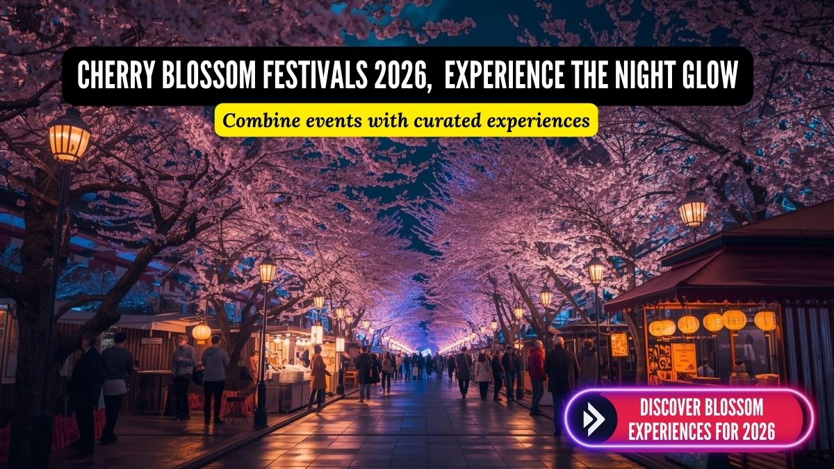 Cherry blossom event calendar in Nakameguro, Tokyo